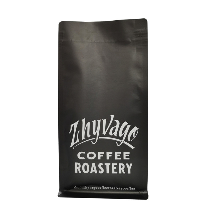 Bolsa de café plana compostable impresión personalizada