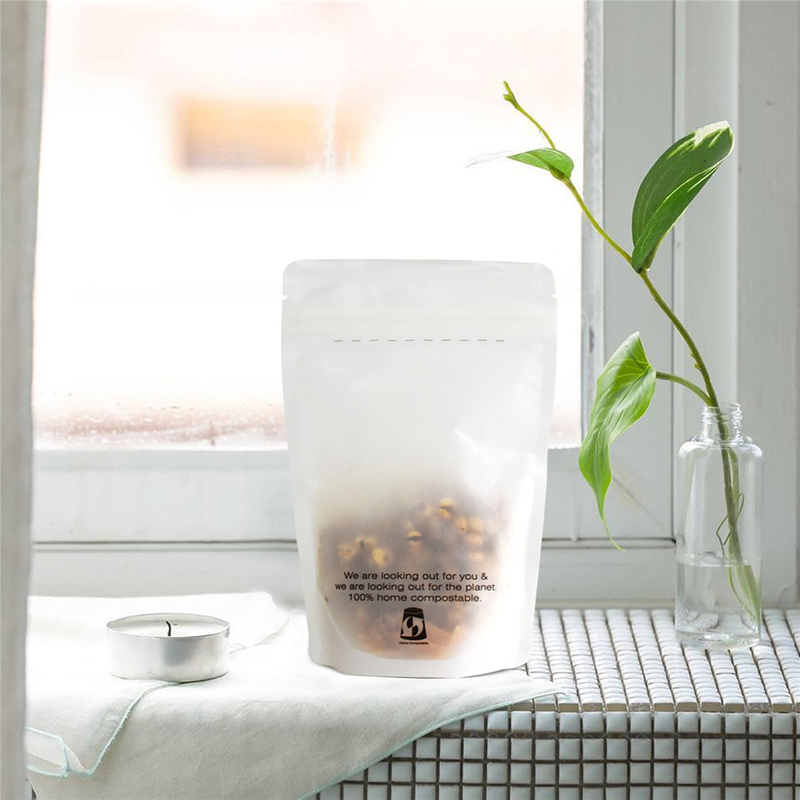 Hogar 100% Compostables Envases De Alimentos Bolsas De Pie Bolsas Con Cremallera A Prueba De Niños
