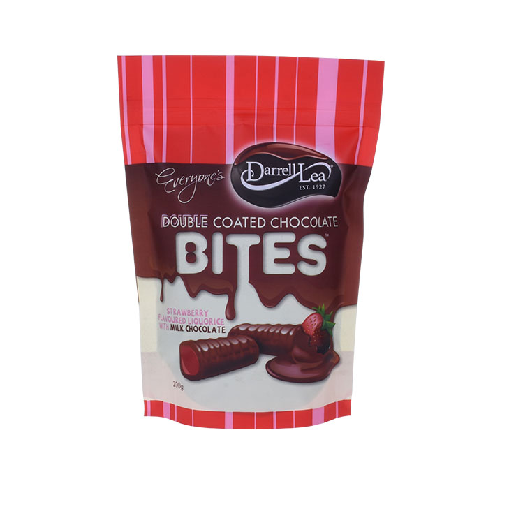 Paquete de chocolate reutilizable y resalable de pie de Doypack