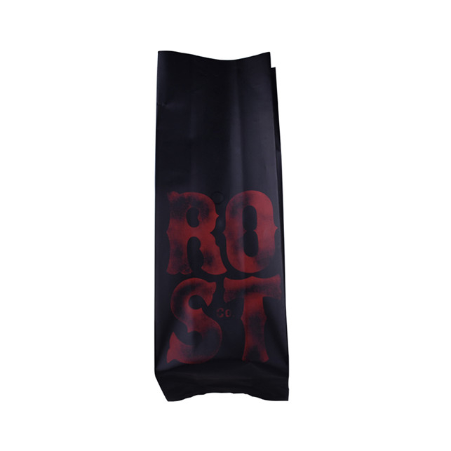 Bolsa de café reciclado de 1 kg con refuerzo lateral y válvula