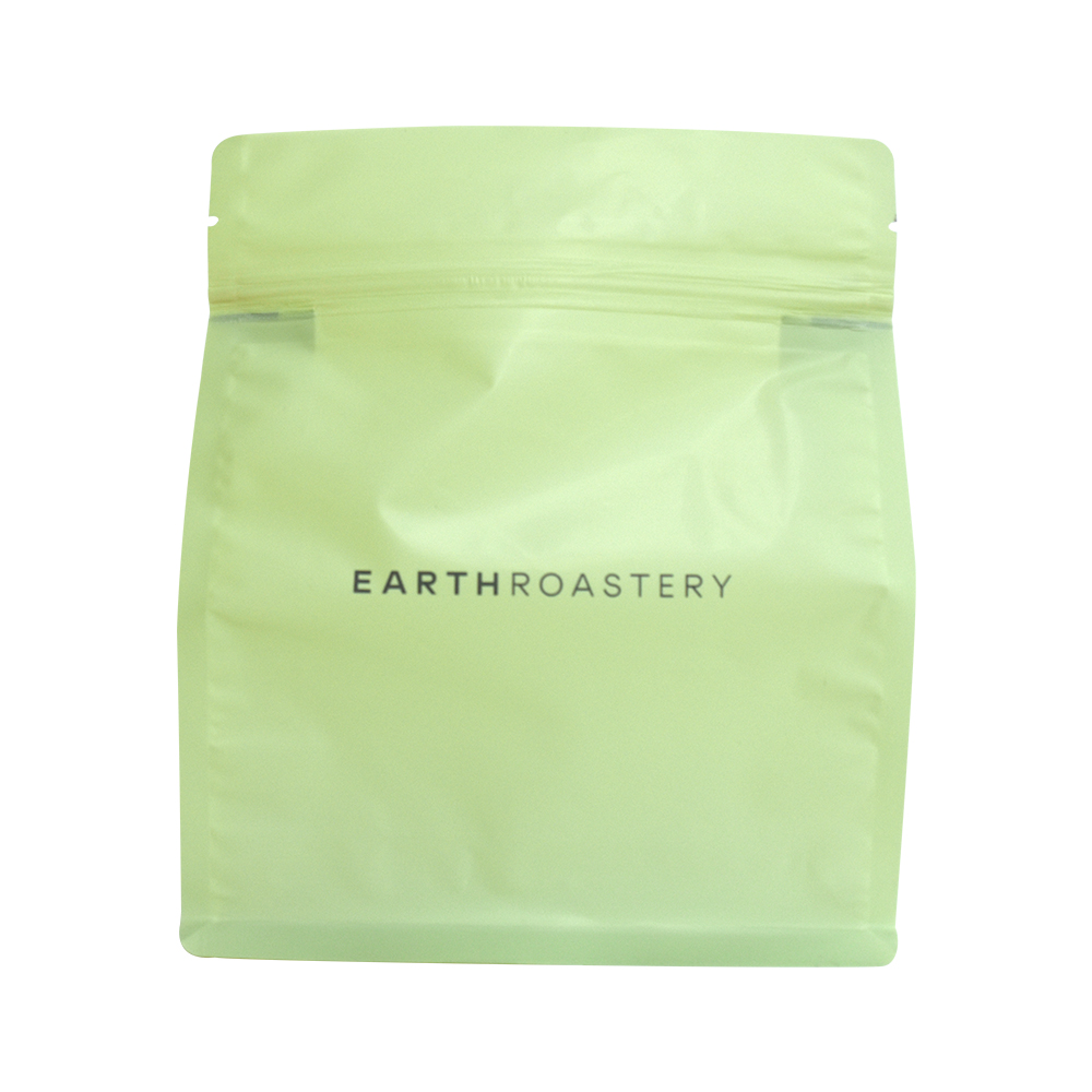 Bolsa de café de 1 kg de fondo de fondo plano impreso personalizado con válvula y ziplock