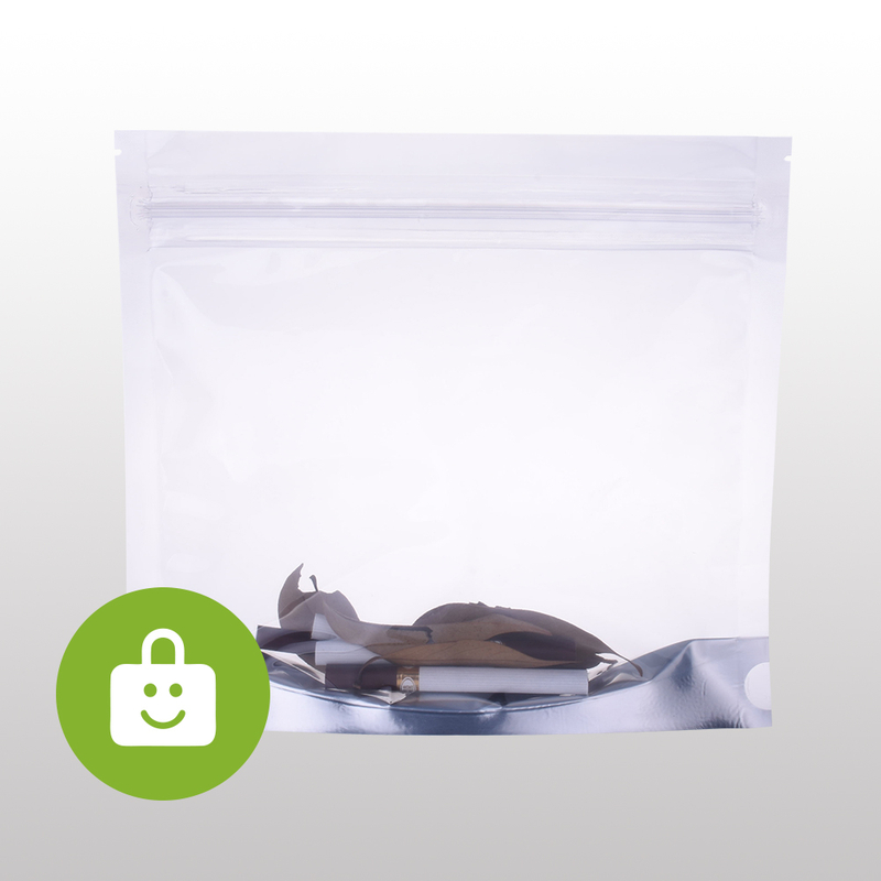 PLA transparente biodegradable abonable del celofán que se levanta el bolso con cremallera a prueba de niños