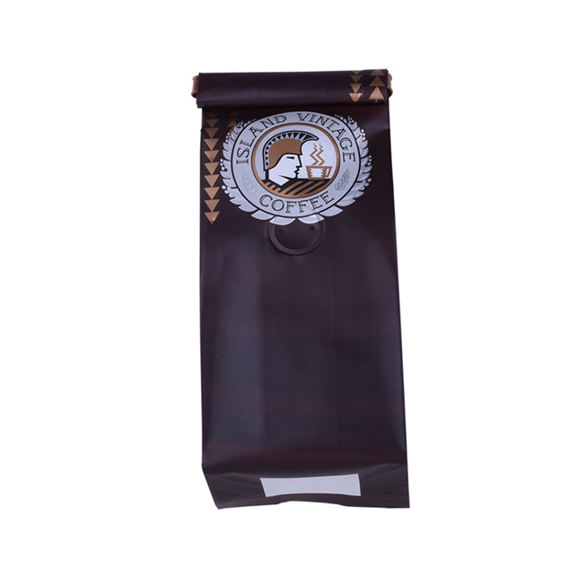 Bolsa de café de fuelle lateral de 340g con válvula compostable