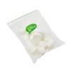 Bolsa plana transparente de LDPE verde de base biológica con cremallera 100% reciclable