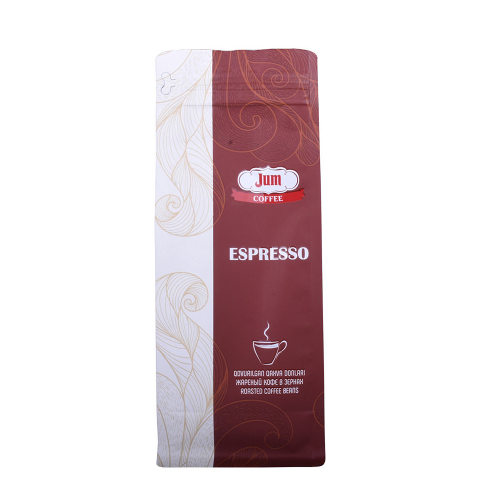 Bolsas de café con fuelle lateral K-Seal con cierre hermético que se puede volver a sellar