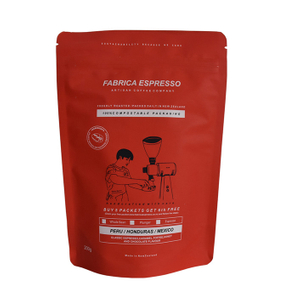 Sostenible standup biodegradable Embalaje personalizado Empaque de café con Zipllock