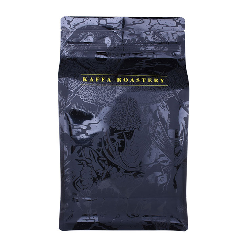 Bolsa de plástico de café con cremallera con buena barrera