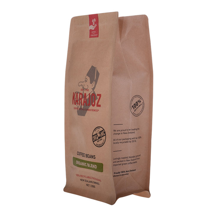 La aduana amistosa de Eco imprimió 100 bolsas de café compostables del papel de Kraft al por mayor