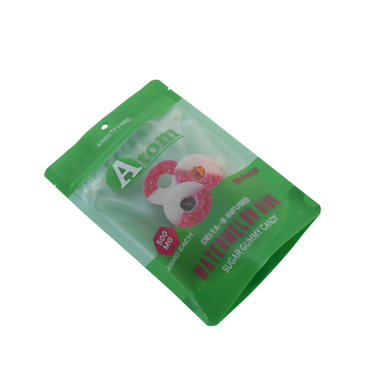 Embalaje de mylar de plástico de bajo precio de productos alimenticios secos Bolsa de plástico de dulces