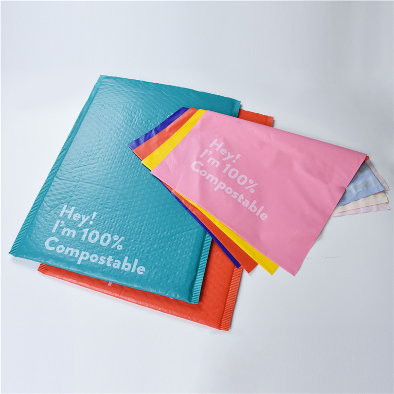 Bolsas de envío compostables de papel impreso personalizado