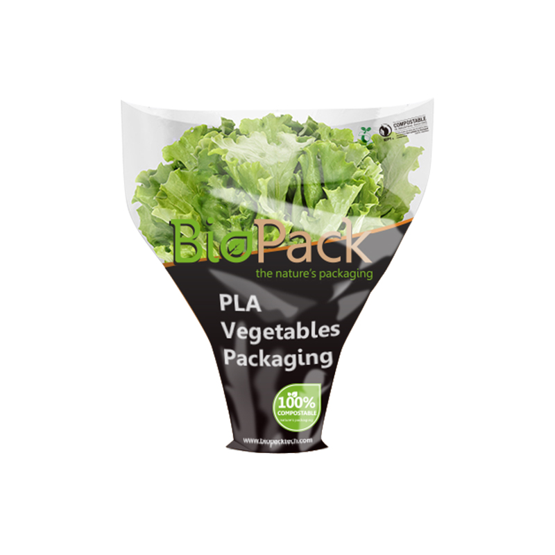 Certificados compostables y biodegradables bolsas de embalajes de vegetales de zanahoria personalizadas