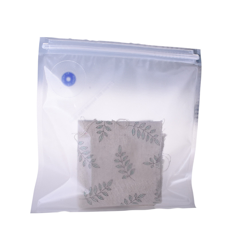 Bolsa de ropa de PLA impresa compostable con cremallera