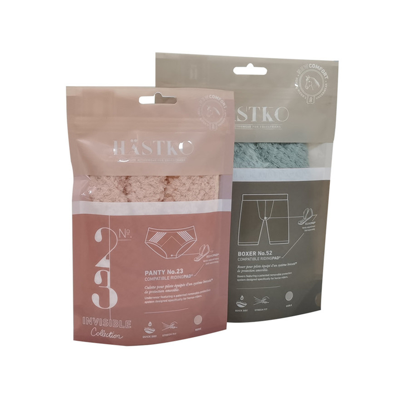 Bolsa de embalaje con cremallera flexible compostable para ropa