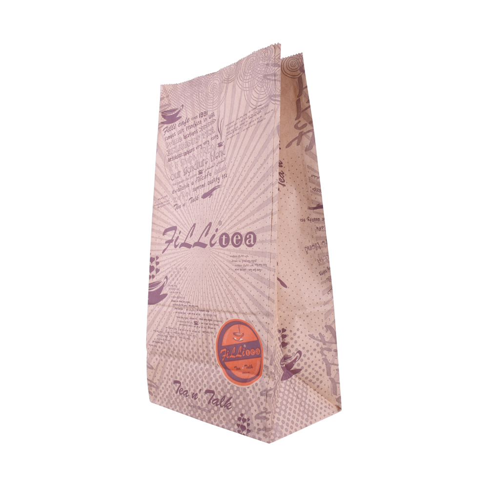 Bolsa de té compostable personalizada de papel Kraft para envasado de alimentos Australia