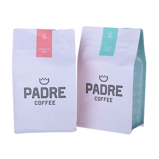 Logotipo personalizado bolsas de café resellables con válvula