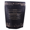 Bolsa de café negro totalmente compostable impresa personalizada 250 Scrub con válvula unidireccional
