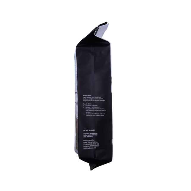 Bolsa de café de fuelle lateral de 340g con válvula compostable